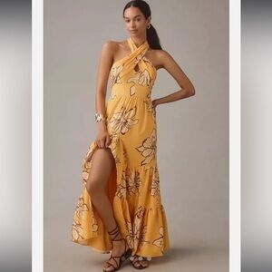 Hutch/ Anthropologie floral maxi dress